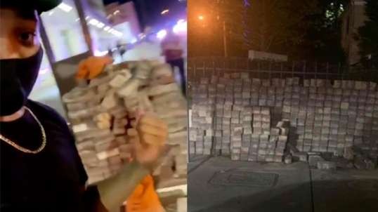 Black Liberation Army (BLM) riot, Martinez CA [Pallet of bricks showed up overnight]