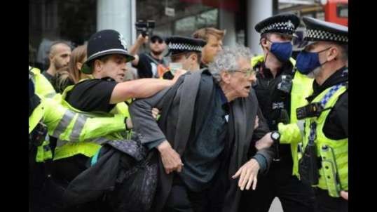 PIERS CORBYN VIOLENTLY & UNLAWFULLY ARRESTED & HELD OVERNIGHT IN SHEFFIELD POLICE STATION